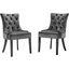 Regent Tufted Performance Velvet Dining Side Chairs - Set of 2 EEI-3780-CHA