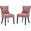 Regent Tufted Performance Velvet Dining Side Chairs - Set of 2 EEI-3780-DUS