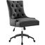 Regent Tufted Vegan Leather Office Chair EEI-4573-BLK-BLK