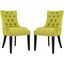 Regent Wheat Grass Dining Side Chair Fabric Set of 2 EEI-2743-WHE-SET