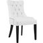 Regent White Tufted Faux Leather Dining Chair