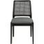 Reinhardt Rattan Dining Chair in Black and Grey