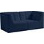 Relax Velvet Modular Sofa In Navy