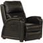 Reliever Leather Power Lay Flat Recliner with Power Adjustable Headrest In Black