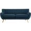 Remark Azure Upholstered Fabric Sofa