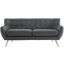 Remark Gray Upholstered Fabric Sofa