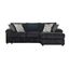 Remi 2 Piece RAF Chaise Sectional In Charcoal Gray