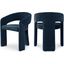 Rendition Navy Plush Fabric Dining Chair