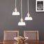 Renmarco Contemporary 3-Light Cluster Pendant In White