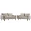Revive Beige Upholstered Fabric Sofa and Loveseat Set EEI-4047-BEI-SET