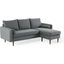 Revive Upholstered Right or Left Sectional Sofa EEI-3867-GRY