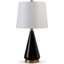 Reynella Brass and Black Desk and Buffet Lamp Set of 2
