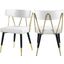 Rheingold White Faux Leather Dining Chair Set of 2