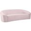 Riley Velvet Sofa In Pink