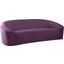 Riley Velvet Sofa In Purple