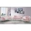 Ritz Velvet Living Room Set (Pink)