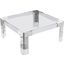 River Bourgeois Chrome Coffee and Cocktail Table 0qb24322242