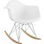 Rocker White Plastic Lounge Chair