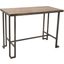 Roman Industrial Counter Table In Antique And Brown