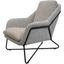 Romeo Lounge Chair In Light Grey Tweed
