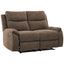 Ronald Faux Leather Reclining Loveseat In Brown