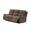 Ronald Faux Leather Sofa In Brown