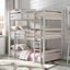 Ronnie Triple Twin Bunk Bed (Light Gray)