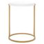 Rosabelle Accent Table in White and Gold