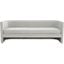 Rosabeth Curved Sofa In Light Grey