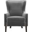 Rosco Charcoal Velvet Accent Chair