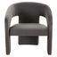 Roseanna Modern Accent Chair In Dark Grey