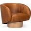 Rotunda Chair In Caramel Leather
