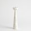Round Top Small Candle Stand In White