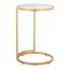 Round Zenn End Table In Gold