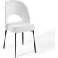 Rouse Upholstered Fabric Dining Side Chair EEI-3801-BLK-WHI