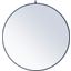 Rowan Blue Round Mirror With Decorative Hook MR4064BL