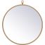 Rowan Brass Round Mirror MR4718BR