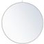 Rowan White Round Mirror With Decorative Hook MR4061WH