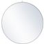 Rowan White Round Mirror With Decorative Hook MR4064WH