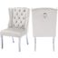 Roxane Cream Velvet Dining Chair Set of 2 0qb24396225