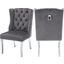 Roxane Grey Velvet Dining Chair Set of 2 0qb24396226