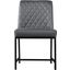 Ruisseau Miner Grey Faux Leather Dining Chair Set of 2
