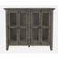 Shores 48 Inch Distressed Acacia Four-Door Accent Cabinet In Stone