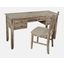 Shores USB Charging Desk and Chair Set In Grey Wash