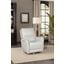 Salem Rainer Ivory Swivel Recliner With Power Recline Power Head Rest And Power Lumbar Lay Flat