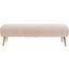 Salome Bench In Almond And Antique Brass