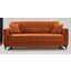Samba Upholstered Convertible Sofabed with Storage In Orange