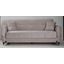 Samba Upholstered Convertible Sofabed with Storage In Silver