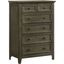 San Mateo Youth Gray 5 Drawer Chest