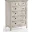 San Mateo Youth Rustic White 5 Drawer Chest